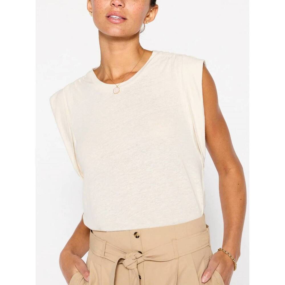 NEW BROCHU WALKER reins muscle tee in beige